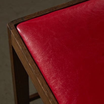 Grid-Back Chair in Mackintosh Style (red)