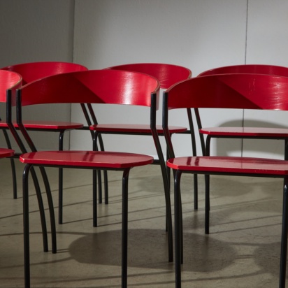 Red Wooden Chair