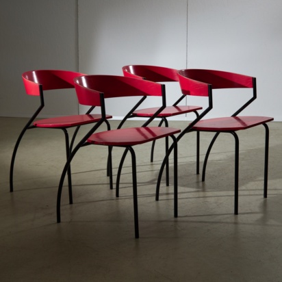 Red Wooden Chair