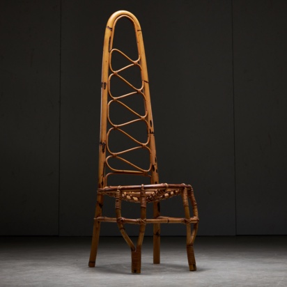 Bamboo High Back Chair 