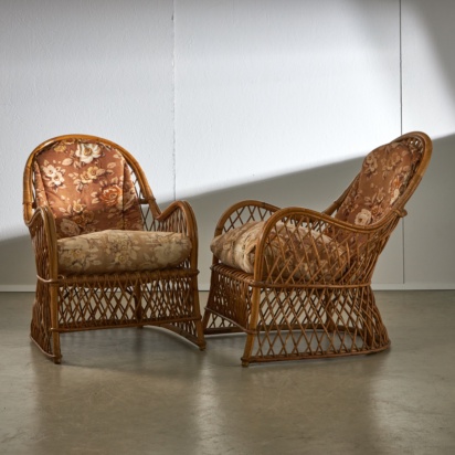 1960's Rattan Armchair