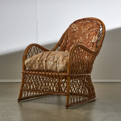 1960's Rattan Armchair