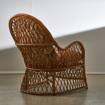 1960's Rattan Armchair