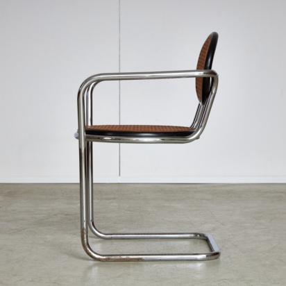 Tubular Chrome & Cane Chair