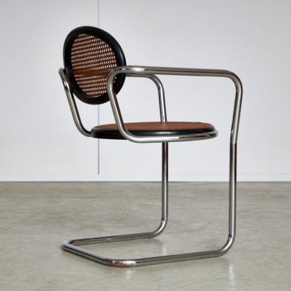 Tubular Chrome & Cane Chair