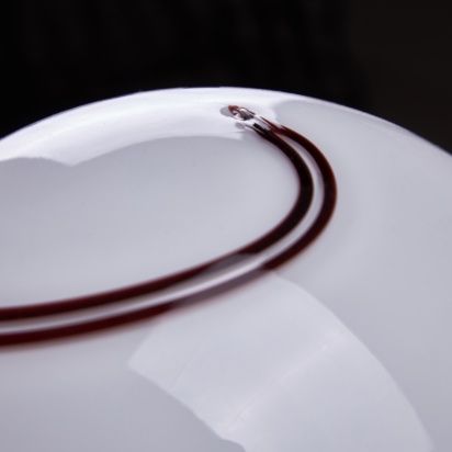 Burgundy-Brown Murano Glass