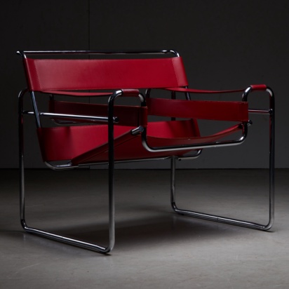 Marcel Breuer Wassily Chair  (red)