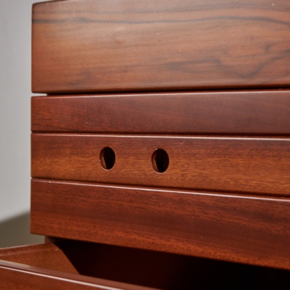 Circular Handles Walnut Sideboard