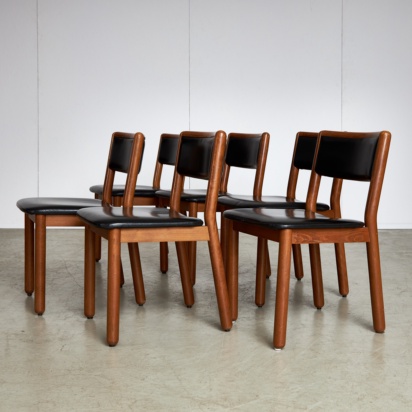 Set of Italian Leather Chairs