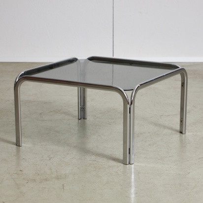  Curved Chrome Coffee Table 