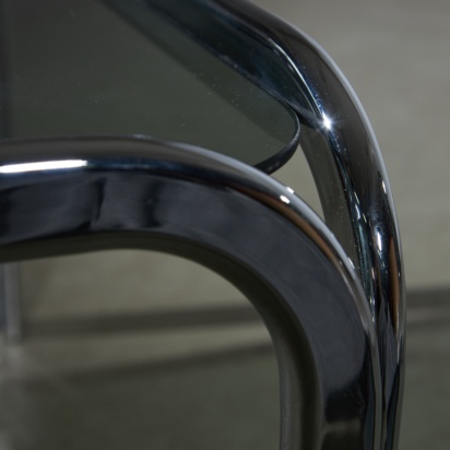  Curved Chrome Coffee Table 