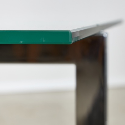 Sculpted Chrome Base Coffee Table