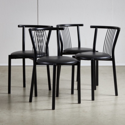 Black Dining Chair Set