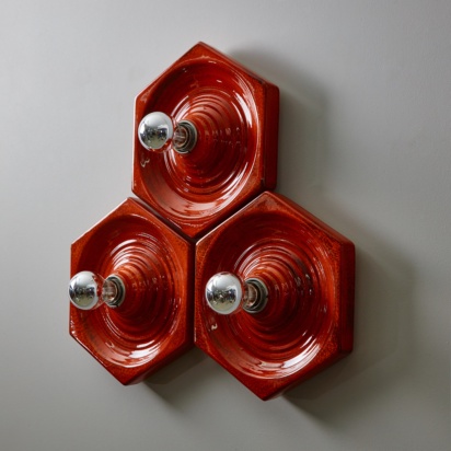 Hexagonal Ceramic Wall Lamp 