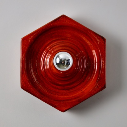 Hexagonal Ceramic Wall Lamp 