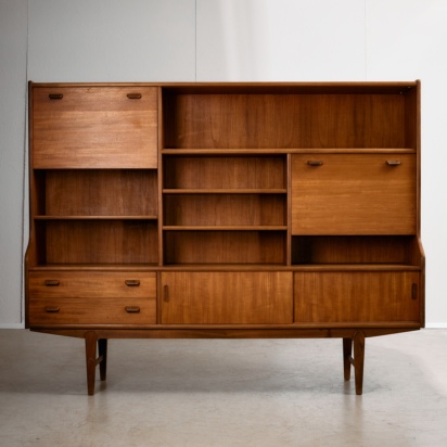 Mid-Century Teak Highboard