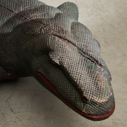 Wooden Varanus Sculpture