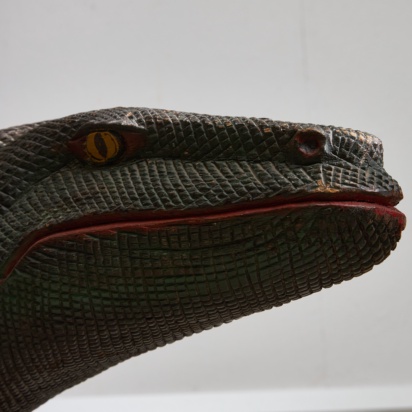 Wooden Varanus Sculpture