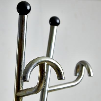 Coat Rack with Black Vinyl Spheres