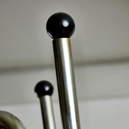 Coat Rack with Black Vinyl Spheres