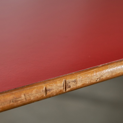 Large Wooden Table Red