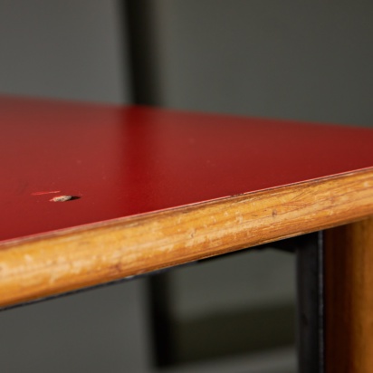 Large Wooden Table Red