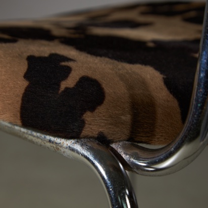 Printed Faux Fur Chair