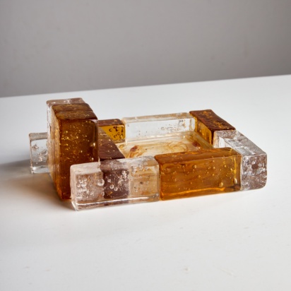 Amber Murano Ashtray