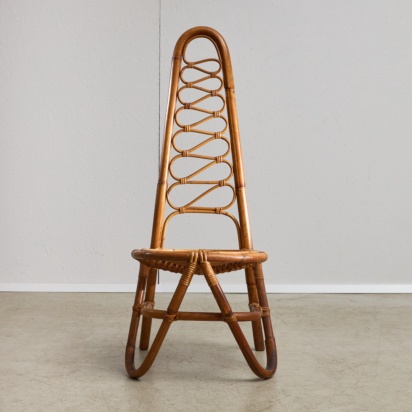 Curved Bamboo Chair 