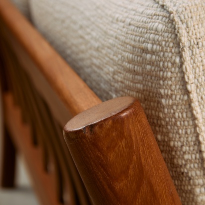 Dyrlund Solid Teak Three-Seater