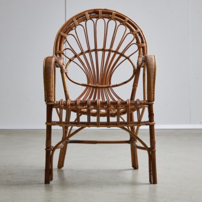 Italian Cane Armchair