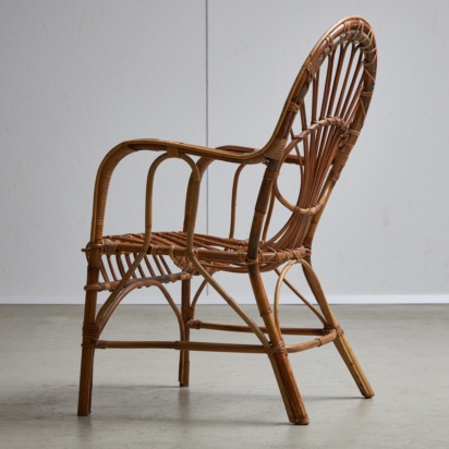 Italian Cane Armchair