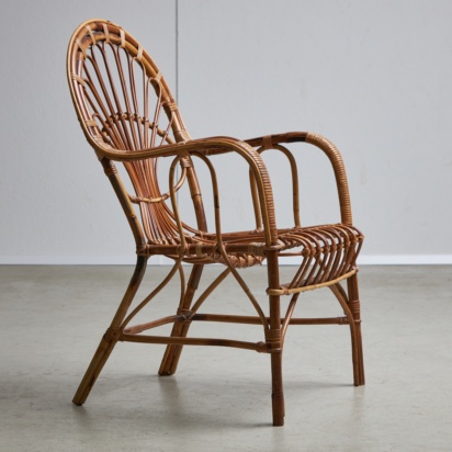 Italian Cane Armchair