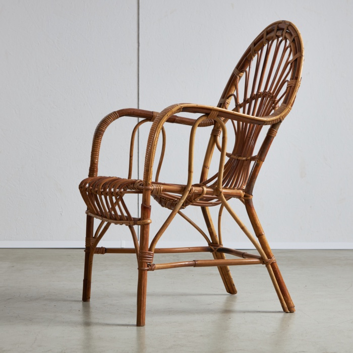 Italian Cane Armchair