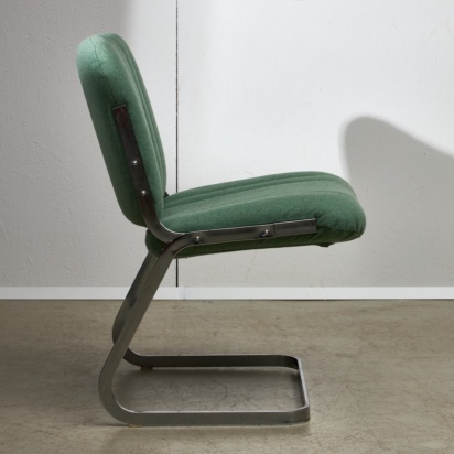 1970's Mint Green Chrome Chair