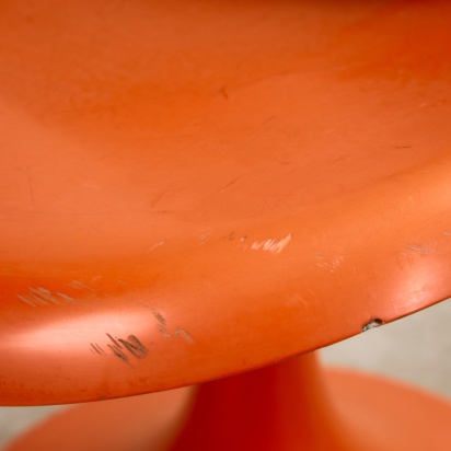 Set of Single-base Orange Chairs