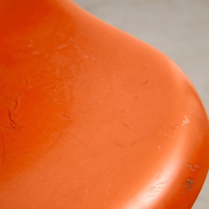Set of Single-base Orange Chairs