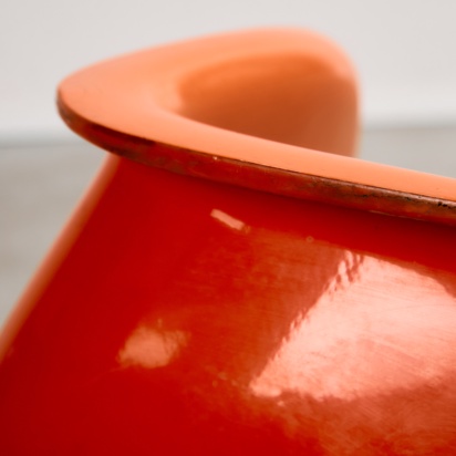 Set of Single-base Orange Chairs