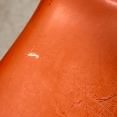 Set of Single-base Orange Chairs
