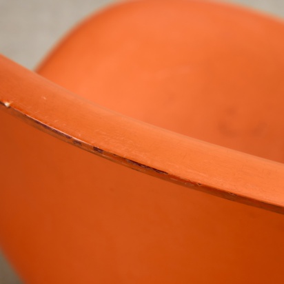 Set of Single-base Orange Chairs